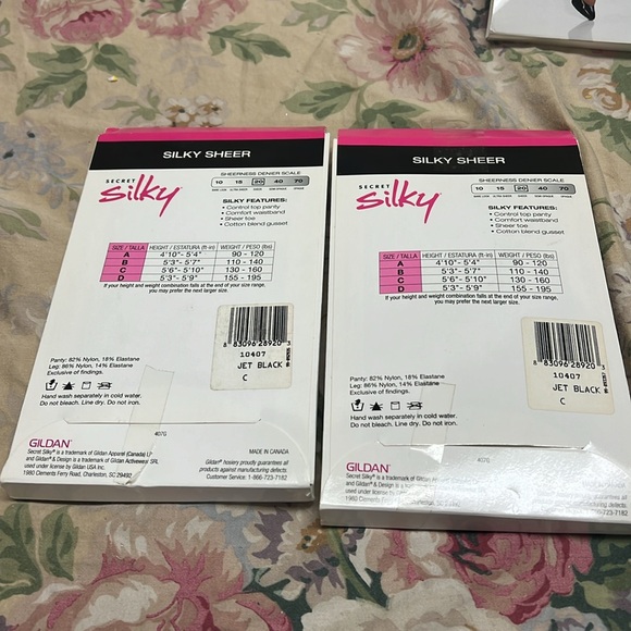 Pantyhose 6 pair controlled top bundle #23 - Picture 9 of 11